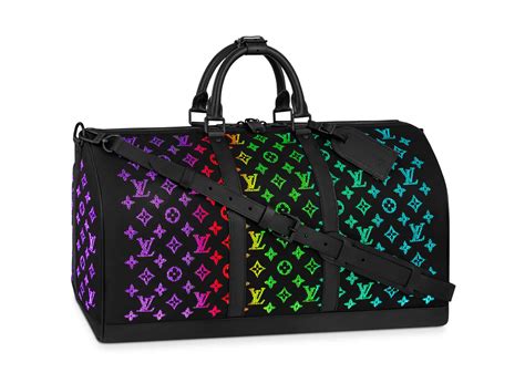 rgb lv bag|Louis Vuitton Keepall LED Monogram 50 Black .